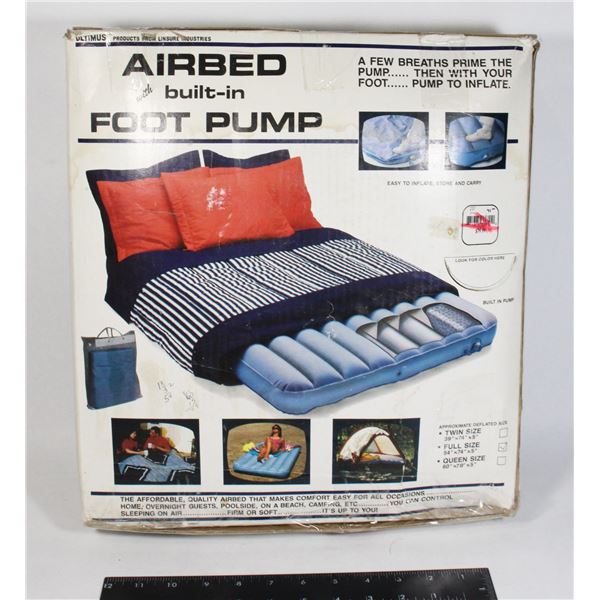 VINTAGE AIRED WITH BUILT IN FOOT PUMP