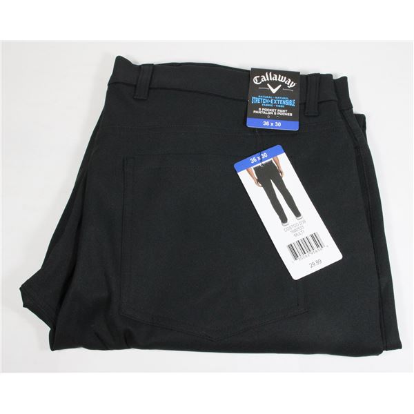 36X30 CALLAWAY PANTS BLACK NEW