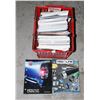 Image 1 : BASKET OF PARTS MANUALS AND AUTOMOTIVE BOOKS