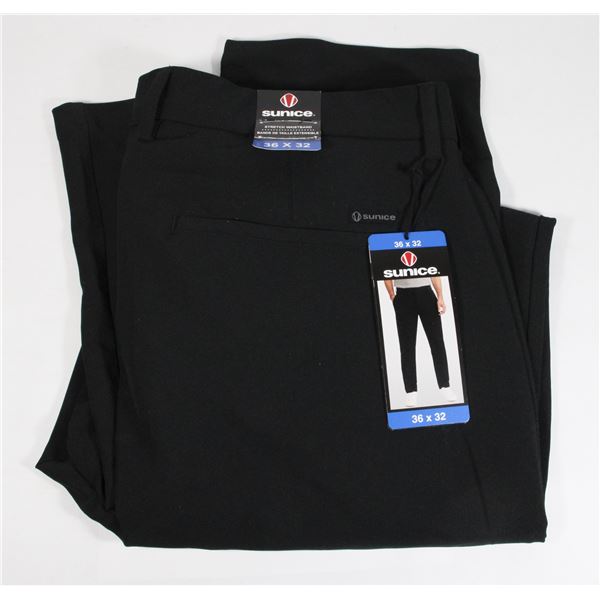 SUNICE 36 X 32 MENS STRETCH WAISTBAND PANTS