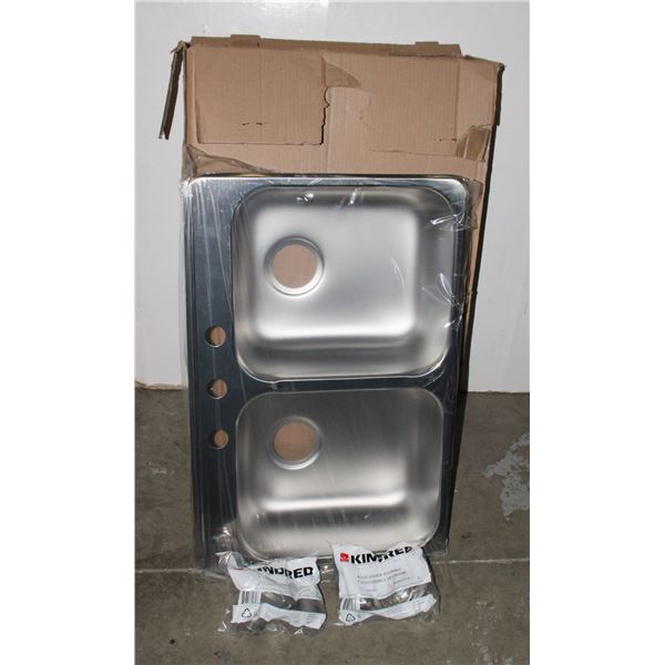 NEW KINDRED COMMERCIAL SINK IN BOX W/PLUMBING