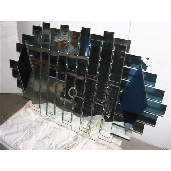 LARGE MIRROR, A FEW CHIPS, SOLD AS IS