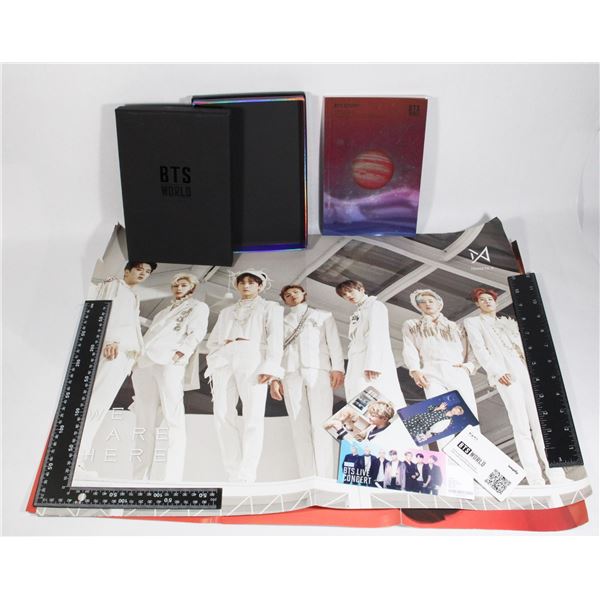 BTS WORLD CD GIFTSET WITH MULTIPLE POSTERS