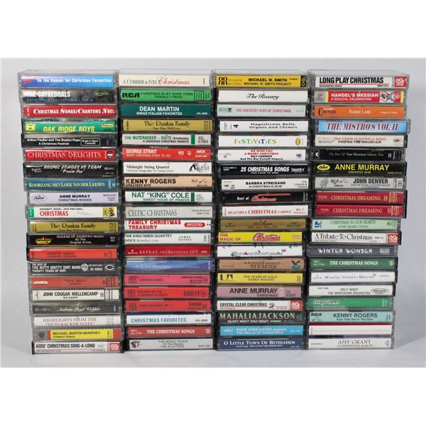 LOT OF 80 MIXED TAPE CASSETTES