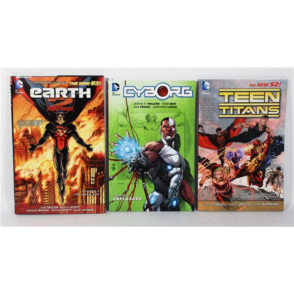 DC COMICS LOT: SUPERMAN HARDCOVER + CYBORG +