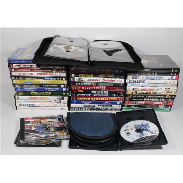 LARGE BOX OF ASSORTED DVDS