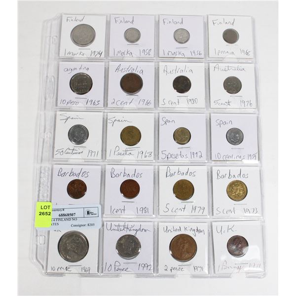 20 COINS 4 FINLAND NO DUPLICATES