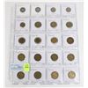 Image 1 : 20 COINS ALL FRANCE  PAGE 1 OF 5 NO DUPLICATES SET