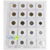 Image 1 : 20 COINS ALL FRANCE  PAGE 2 OF 5 NO DUPLICATES SET