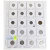 Image 1 : 20 COINS ALL FRANCE  PAGE 3 OF 5 NO DUPLICATES SET