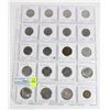 Image 1 : 20 COINS ALL FRANCE  PAGE 4 OF 5 NO DUPLICATES SET
