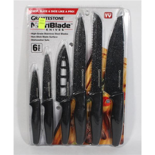 NEW GRANITSTONE NUTRIBLADE KNIFE SET