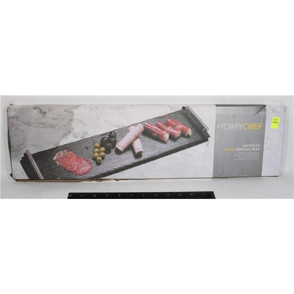 HOMY CHEF SLATE SERVING TRAY NEW