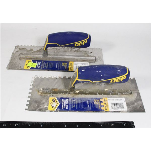 2 DEP CONCRETE TROWELS GOOD CONDITION