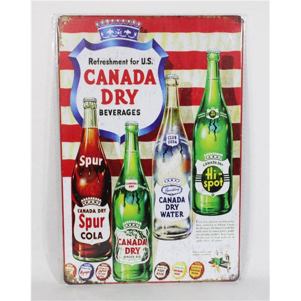 CANADA DRY THEMED METAL SIGN NEW
