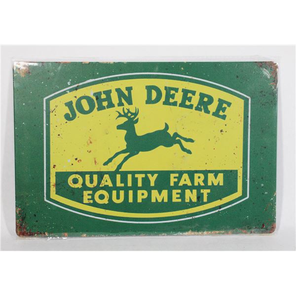 JOHN DEERE THEMED METAL SIGN NEW