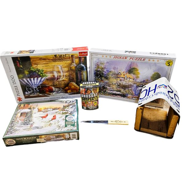 FOUR NEW SEALED PUZZLES & GAMES