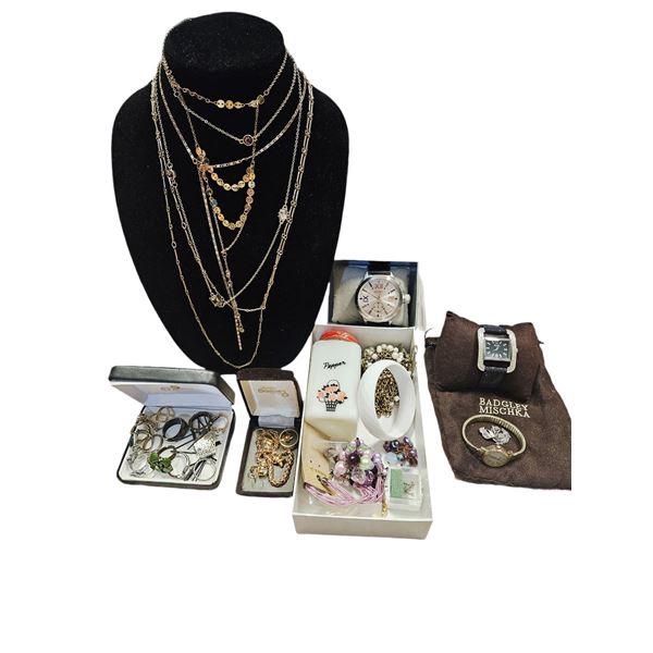 VINTAGE JEWELRY WATCHES ALDO TIMEX ETC