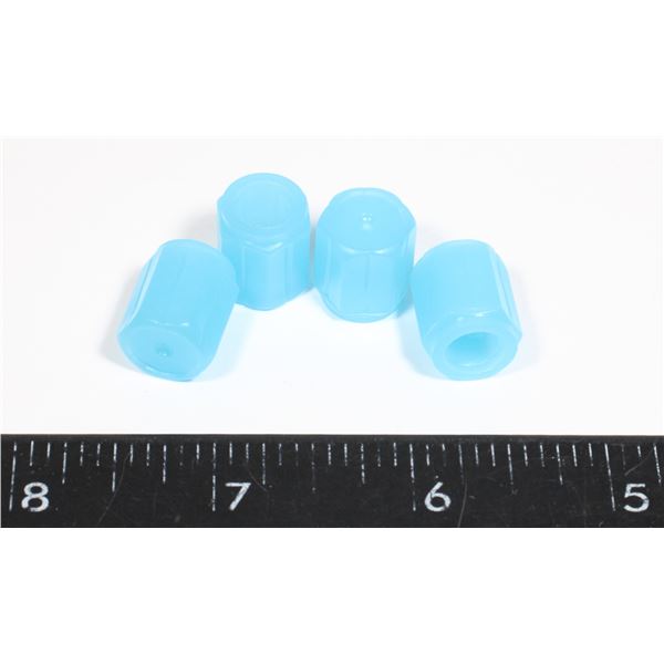 NEW BLUE GLOW IN THE DARK VALVE STEM COVERS