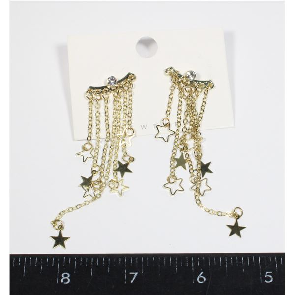 NEW CASCADING STAR DANGLE EARRINGS