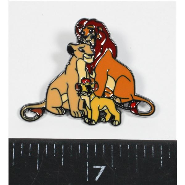 NEW LION KING THEME LAPEL PIN. MUFASA, SARABI AND