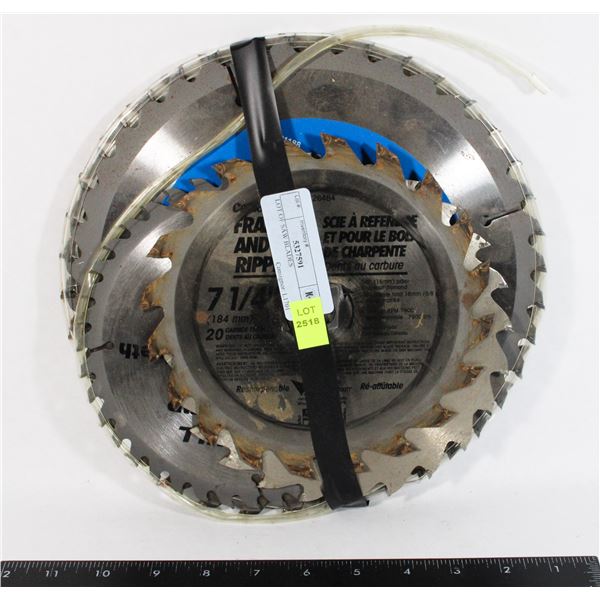 LOT OF SAW BLADES