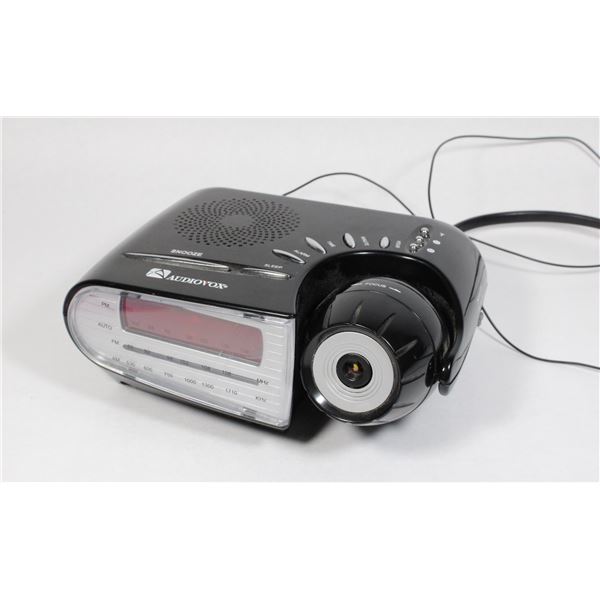 AUDIOVOX PROJECTOR ALARM CLOCK RADIO