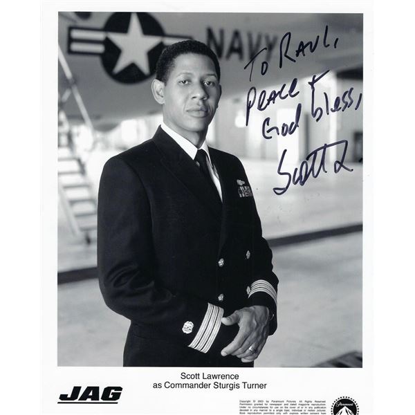 JAG Scott Lawrence signed photo