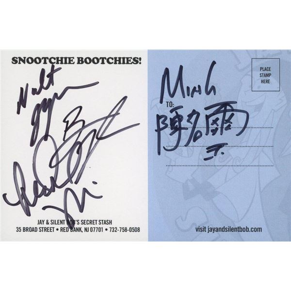 Jay and Silent Bob's Secret Stash signed post card