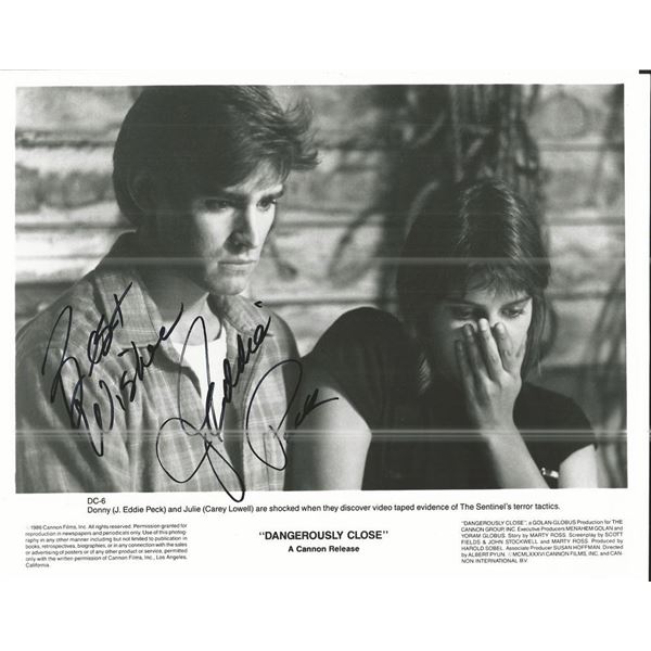 Dangerously Close J. Eddie Peck Signed Movie Photo