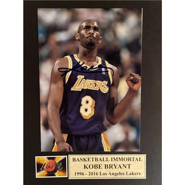 Kobe Bryant signed photo