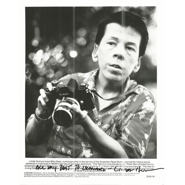 The Year of Living Dangerously Linda Hunt signed photo