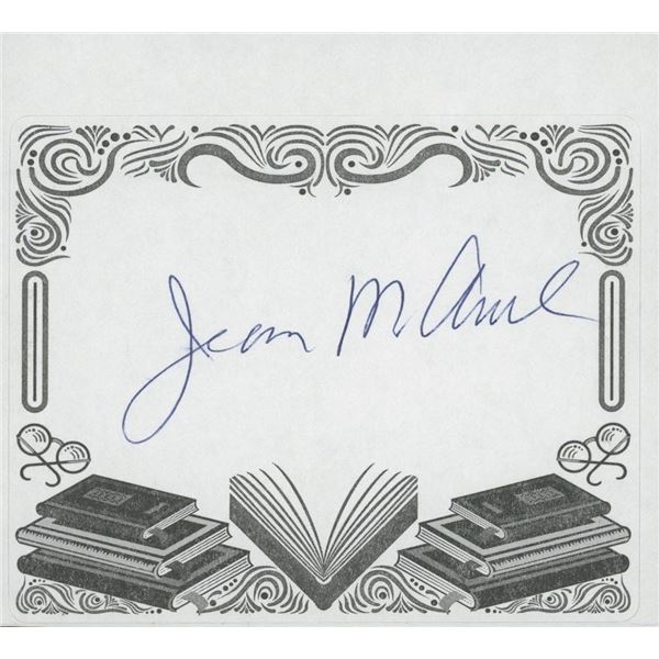 Jean M. Auel signed bookplate