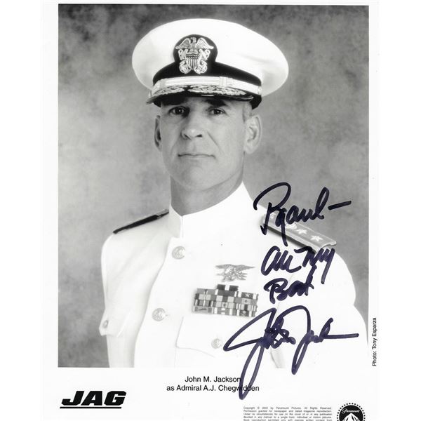 JAG John M. Jackson signed photo