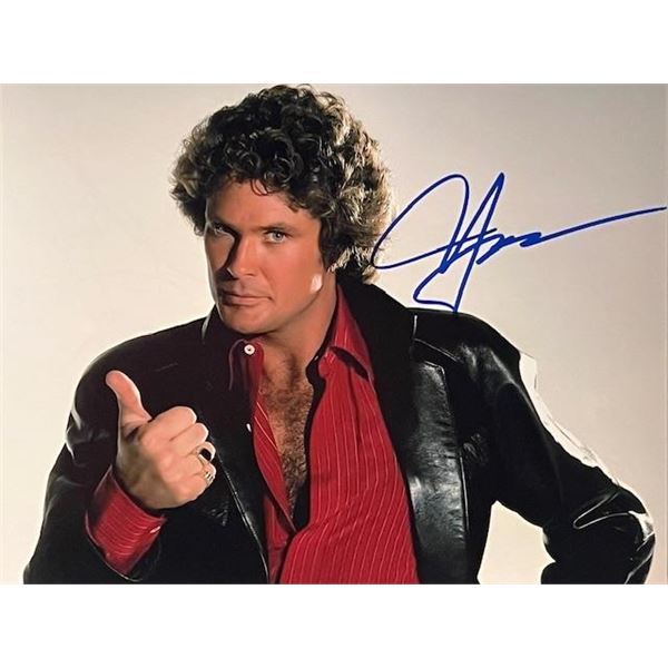 David Hasselhoff signed  photo