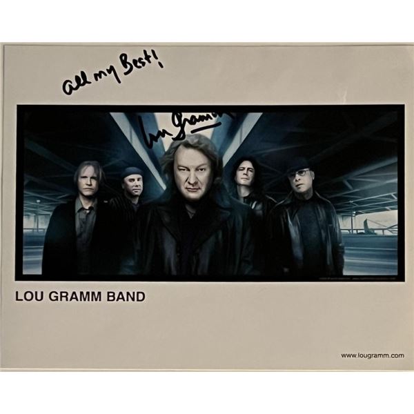 Foreigner Lou Gramm Signed Photo