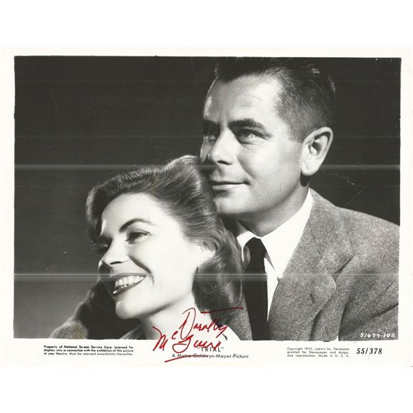 Trial Dorothy McGuire Signed Movie Photo