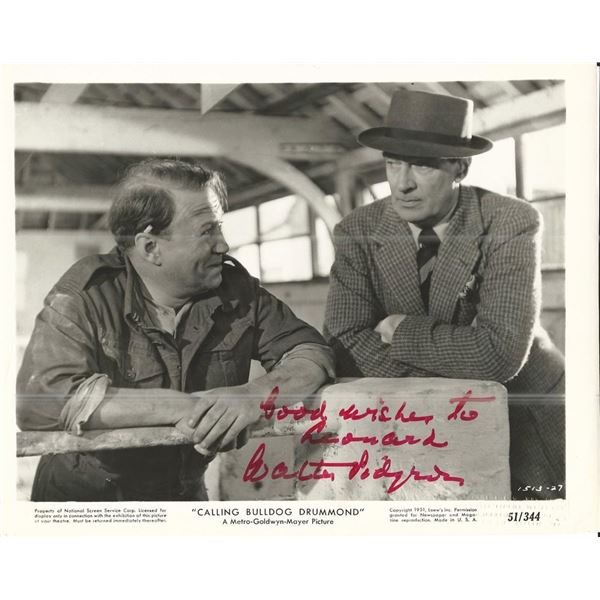 Calling Bulldog Drummond Walter Pidgeon_x000d_ Signed Movie Photo