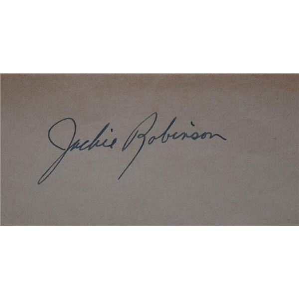 Jackie Robinson signature slip