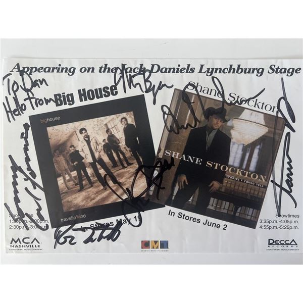 Big House and Shane Stockton signed promo card