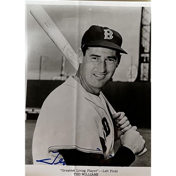 Ted Williams signed photo