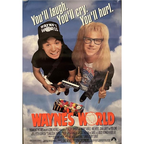 Wayne's World 1992 original movie poster