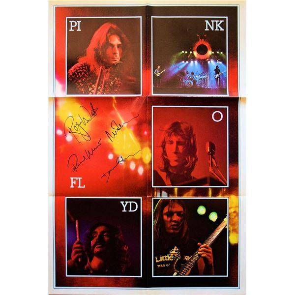 Pink Floyd signed The Dark Side Of The Moon promo poster