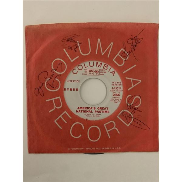 The Byrds signed 45 RPM