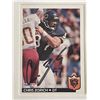 Image 1 : Chicago Bears Chris Zorich 1992 Fleer #52 signed trading card