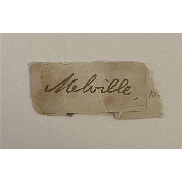 Moby Dick author Herman Melville original signature