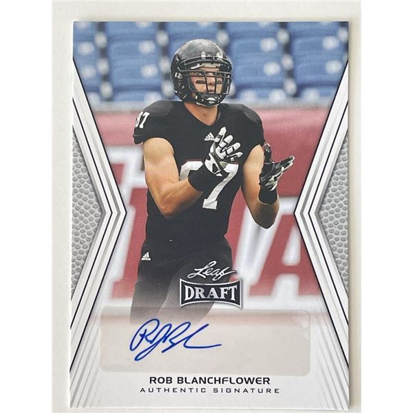 Rob Blanchflower 2014 Leaf Draft #48 signed trading card