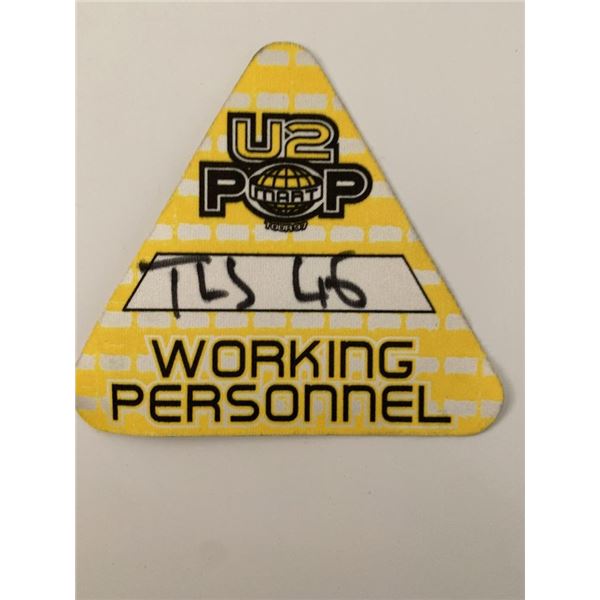 U2 '97 PopMart Working Personnel Backstage Pass