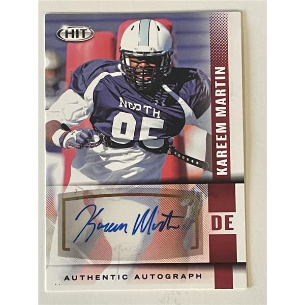 North Carolina Tar Heels Kareem Martin signed 2014 Sage Hit #A42 trading card