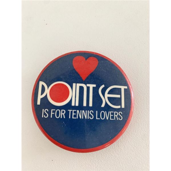 Point set is for tennis lovers vintage pin
